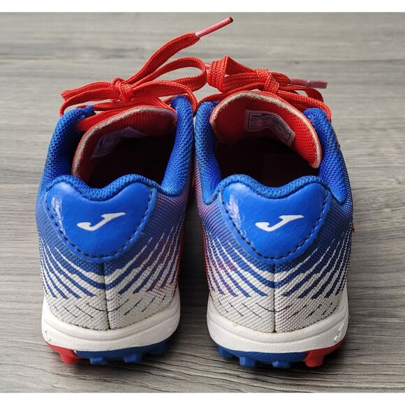 Joma Toledo Jr Kids‎ Turf Red Blue Soccer Shoes Youth 8C - Picture 4 of 8